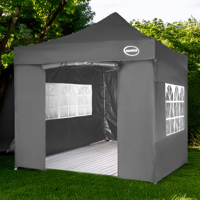Maximus Grey Pop Up Outdoor Gazebo with Removable Sides 3 x 3m - MCC - Wilko - image 1