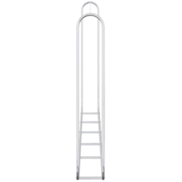 vidaXL Galvanised Steel Wire Silver Firewood Rack 300 x 25 x 150cm - Size: 150 x 25 x 300cm - Wilko - thumbnail 5