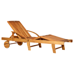 Outsunny Sun Lounger Foldable Recliner - Size: 85 x 70 x 195cm - Brown - Wilko - thumbnail 3