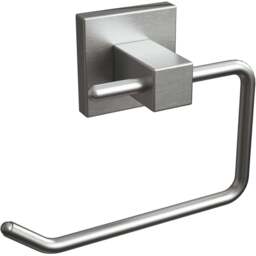 Rothley Brushed Silver Square Toilet Roll Holder - Size: 16.5 x 5.5 x 19cm - Wilko - thumbnail 1