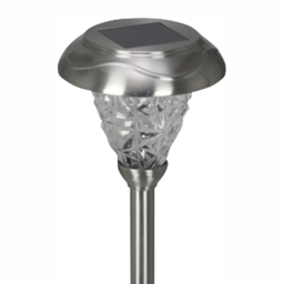 Luxform Saint Etienne Solar LED Spike Light - Size: 15.5 x 15.5 x 31.5cm - Silver - Wilko - thumbnail 4