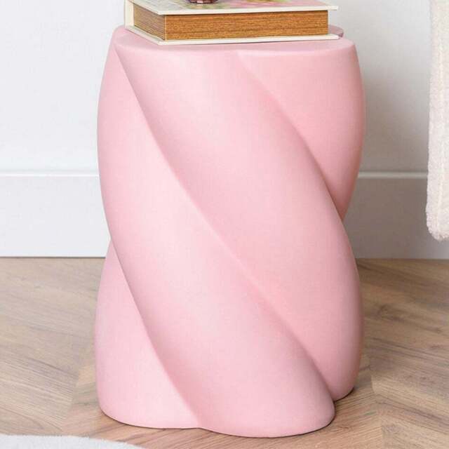 Twisted Side Table - Pink - Wilko - image 1