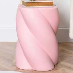 Twisted Side Table - Pink - Wilko - thumbnail 1