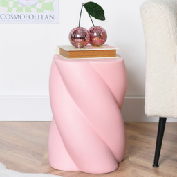Twisted Side Table - Pink - Wilko - thumbnail 4