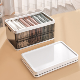 Living and Home Folding Wardrobe Drawer Clothes Storage Box 40 x 25cm - Size: 20x40x25cm - Grey - Wilko - thumbnail 6