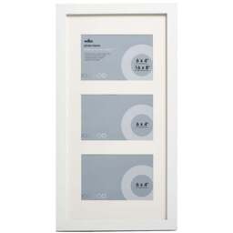 Wilko 16 x 8 i3 Multi Aperture White Photo Frame 6 x 4 Inch - thumbnail 1