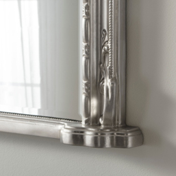 Yearn Victoria Bevelled Silver Overmantle Mirror 89 x 127cm - Wilko - thumbnail 4