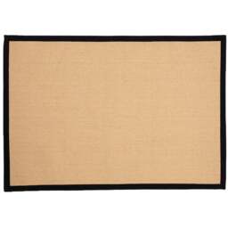 Esselle Home Swinton Black Sisal Jute Boucle Rug 200 x 290cm - Size: 290 x 200 x 1cm - Wilko