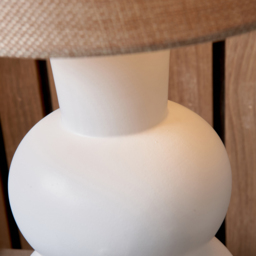 Pacific Lifestyle Aaliyah White Curved Bottle Ceramic Table Lamp - Wilko - thumbnail 4