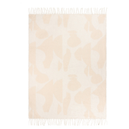 Hoem Meta Marshmallow Jacquard Tasselled Throw 130 x 180cm - Size: 180 x 130cm - Cream - Wilko - thumbnail 4