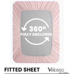 Velosso Microfibre Single Pink Fitted Sheet - Wilko - thumbnail 5