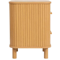 Birlea Axel 2 Drawer Fluted Bedside Table - Brown - Wilko - thumbnail 5