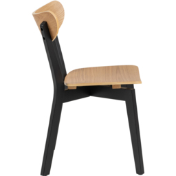 Florence Roxby 4 Seater Dining Table Set Oak and Black - Oak & Black - Wilko - thumbnail 6