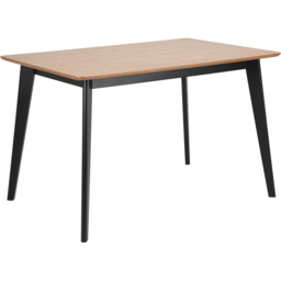 Florence Roxby 4 Seater Dining Table Set Oak and Black - Oak & Black - Wilko - thumbnail 3