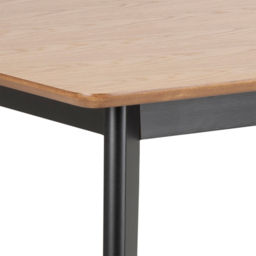 Florence Roxby 4 Seater Dining Table Set Oak and Black - Oak & Black - Wilko - thumbnail 7