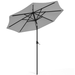 Living and Home Light Grey 24 LED Crank Lift Garden Parasol 3m - Wilko - thumbnail 6