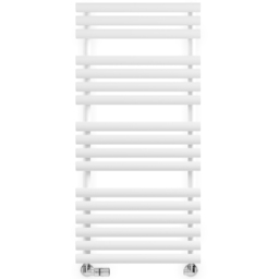 Terma Rolo Towel 2111BTU White Heated Towel Rail 1085 x 520mm - Size: 108.5 x 52 x 12.7cm - Wilko - thumbnail 4