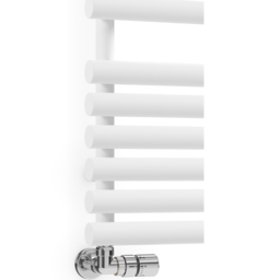Terma Rolo Towel 2111BTU White Heated Towel Rail 1085 x 520mm - Size: 108.5 x 52 x 12.7cm - Wilko - thumbnail 6