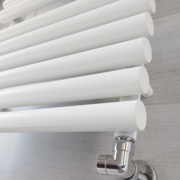 Terma Rolo Towel 2111BTU White Heated Towel Rail 1085 x 520mm - Size: 108.5 x 52 x 12.7cm - Wilko - thumbnail 7