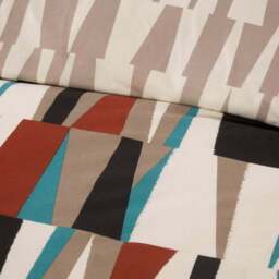 Ezra Geometric Duvet Set Beige Superking - Divante Finest - Wilko - thumbnail 5