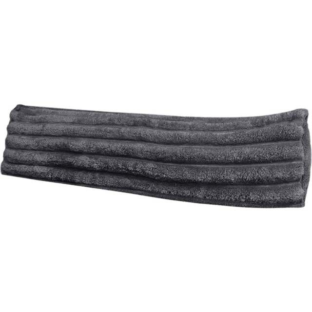 Velosso Black Jumbo Cord Bolster Pillow 137 x 40cm - Size: 137 x 40 x 1cm - Wilko - image 1