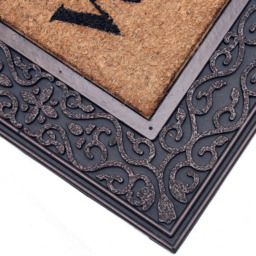 Coco & Coir Red Rust Welcome Coir Door Mat 45 x 75cm - n/a - Coco & Coir ® - Wilko - thumbnail 4