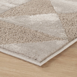 Desire Rugs Hamilton Mocha Geometric Triangle Mosaic Rug 80 x 150cm - Size: 150 x 80 x 1.3cm - Brown - Wilko - thumbnail 4