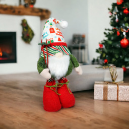 Xmas Haus Multicolour Light Up Extendable Gonk Christmas Decoration 34cm - Size: 15 x 20 x 34cm - Wilko - thumbnail 3