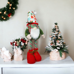 Xmas Haus Multicolour Light Up Extendable Gonk Christmas Decoration 34cm - Size: 15 x 20 x 34cm - Wilko - thumbnail 4