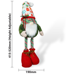 Xmas Haus Multicolour Light Up Extendable Gonk Christmas Decoration 34cm - Size: 15 x 20 x 34cm - Wilko - thumbnail 6
