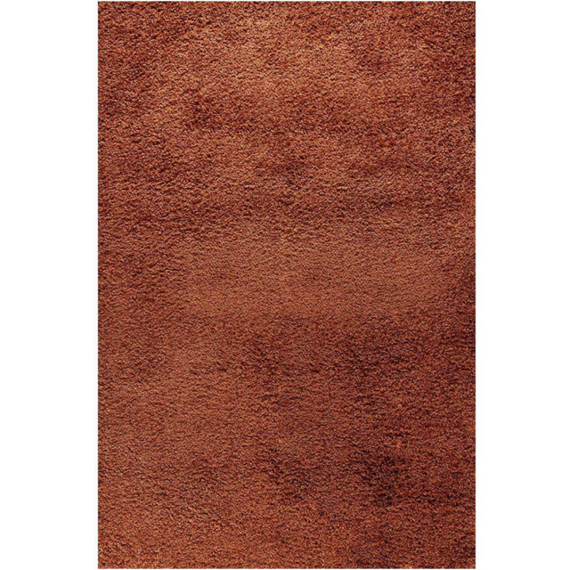 Desire Rugs Oxford Terracotta Plain Shaggy Rug 160 x 230cm - Wilko - image 1