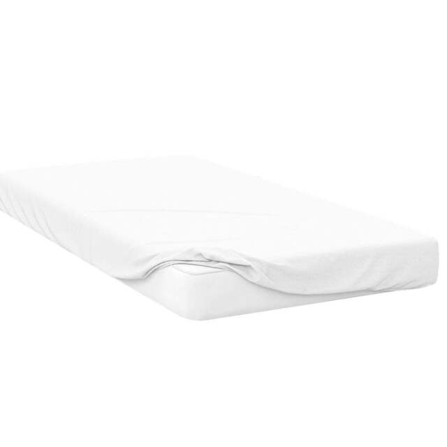 Serene Double White Deep Fitted Bed Sheet - Wilko - image 1