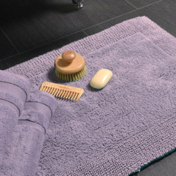 Allure Bath Fashions Elegance Heather Reversible Bath Mat 53 x 85cm - Purple - Wilko - thumbnail 3