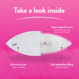 Slumberdown Cosy Nights Super Support Pillow 2 Pack - White - Wilko - thumbnail 6