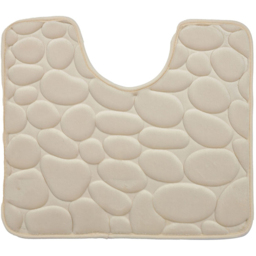 Pebble Bath and Pedestal Mat Set - Cream - Wilko - thumbnail 4