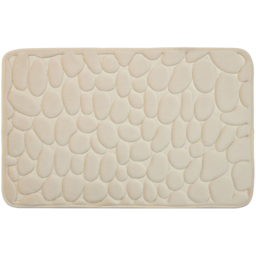 Pebble Bath and Pedestal Mat Set - Cream - Wilko - thumbnail 3