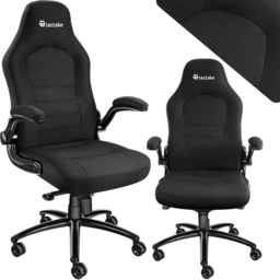 tectake Springsteen Black Height Adjustable Office Chair - Size: 131.5 x 70 x 67cm - Wilko - thumbnail 3