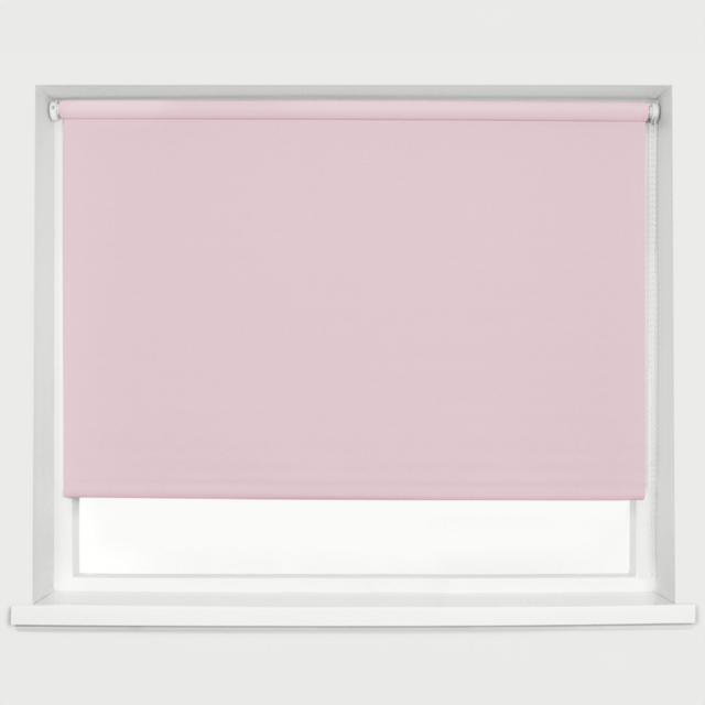 Caecus Blackout Roller Blinds Lavender 90cm x 120cm - Purple - Wilko - image 1