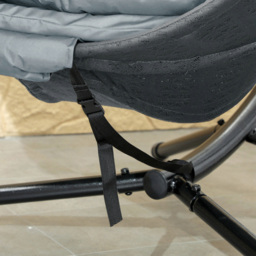 Outsunny Charcoal Grey Hanging Swing Chair - Size: 172 x 125 x 116cm - Wilko - thumbnail 5