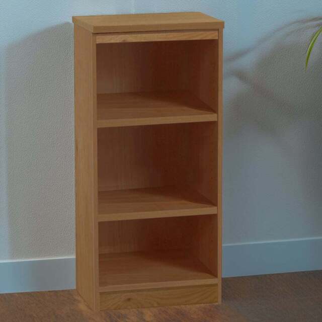 R White Cabinets 3 Shelf English Oak Mid Height Bookcase - Brown - Wilko - image 1