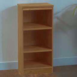 R White Cabinets 3 Shelf English Oak Mid Height Bookcase - Brown - Wilko
