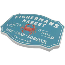 Fishermans Metal Sign Blue - Wilko - thumbnail 4