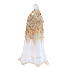 Embellished Bell Hanging Decoration Gold - Mistletoe Cottage - Wilko - thumbnail 3