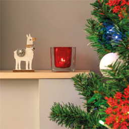 St Helens Wooden Upright Alpaca Ornament - Size: 130 x 40 x 70cm - Multi - Wilko - thumbnail 5
