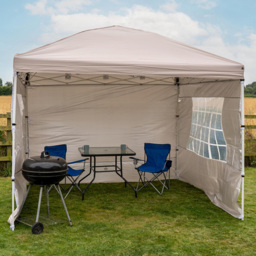Jack Stonehouse 3 x 3m Beige Portable Pop Up Gazebo - Cream - Wilko - thumbnail 1