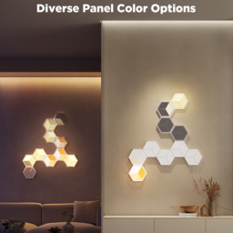 Govee Glide RGBIC LED Smart 3D Hexagon Ultra Light Panel 7 Pack - Size: 42.5 x 29.9 x 10cm - Multi - Wilko - thumbnail 4