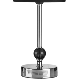 Premier Housewares Chrome and Black Acrylic Ball Table Lamp - Size: 14 x 14 x 35cm - Wilko - thumbnail 7