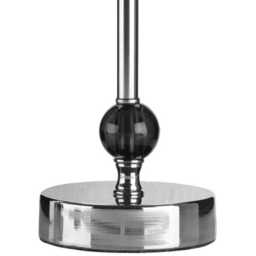 Premier Housewares Chrome and Black Acrylic Ball Table Lamp - Size: 14 x 14 x 35cm - Wilko - thumbnail 4