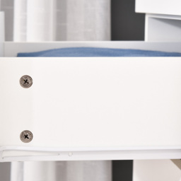 Portland 2 Door 3 Drawer White Mirror Wardrobe - Size: 2 Door, 3 Drawer - Wilko - thumbnail 4