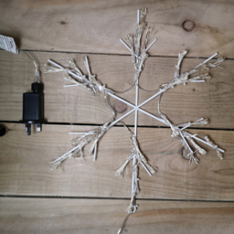 Samuel Alexander Warm White Snowflake Silhouette LED Christmas decoration 40cm - Size: 4cm - Wilko - thumbnail 4